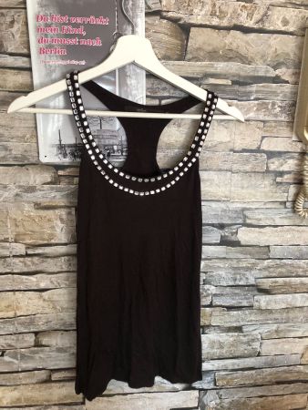 Tank Top mit Applikation  Braun M