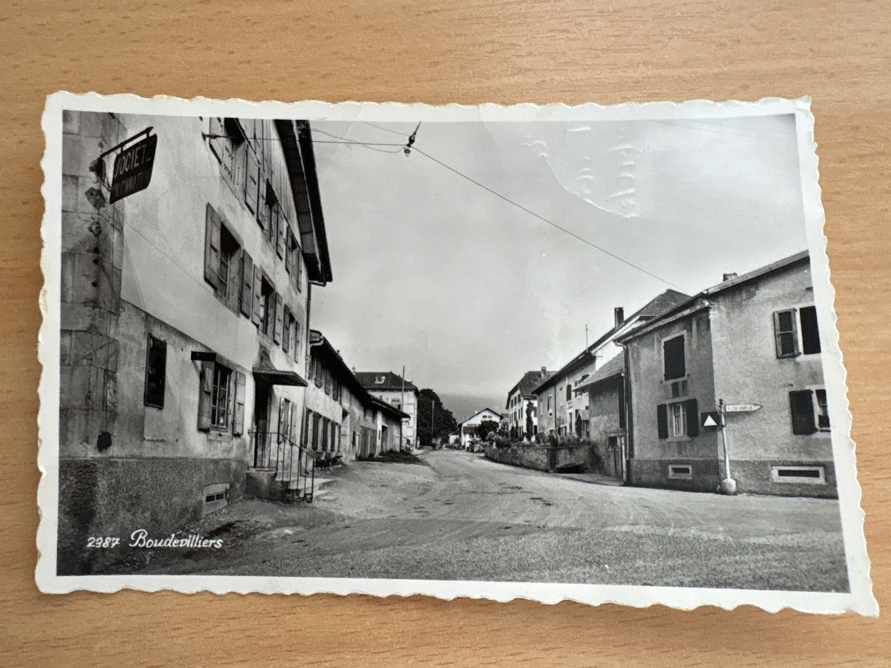 Cartoline postali: Alte Ansichtskarte von Boudevilliers, mit Briefmarke! – Usato da Ibach venduto da lisch3