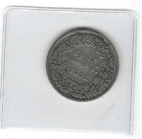 1862 u.E.Qualität ss+/Fr. 2.-/Ag 0.800/10g=8g/1Mio