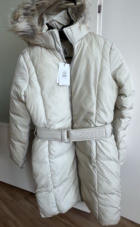 CALVIN KLEIN JEANS- Mantel Jacke -Creme