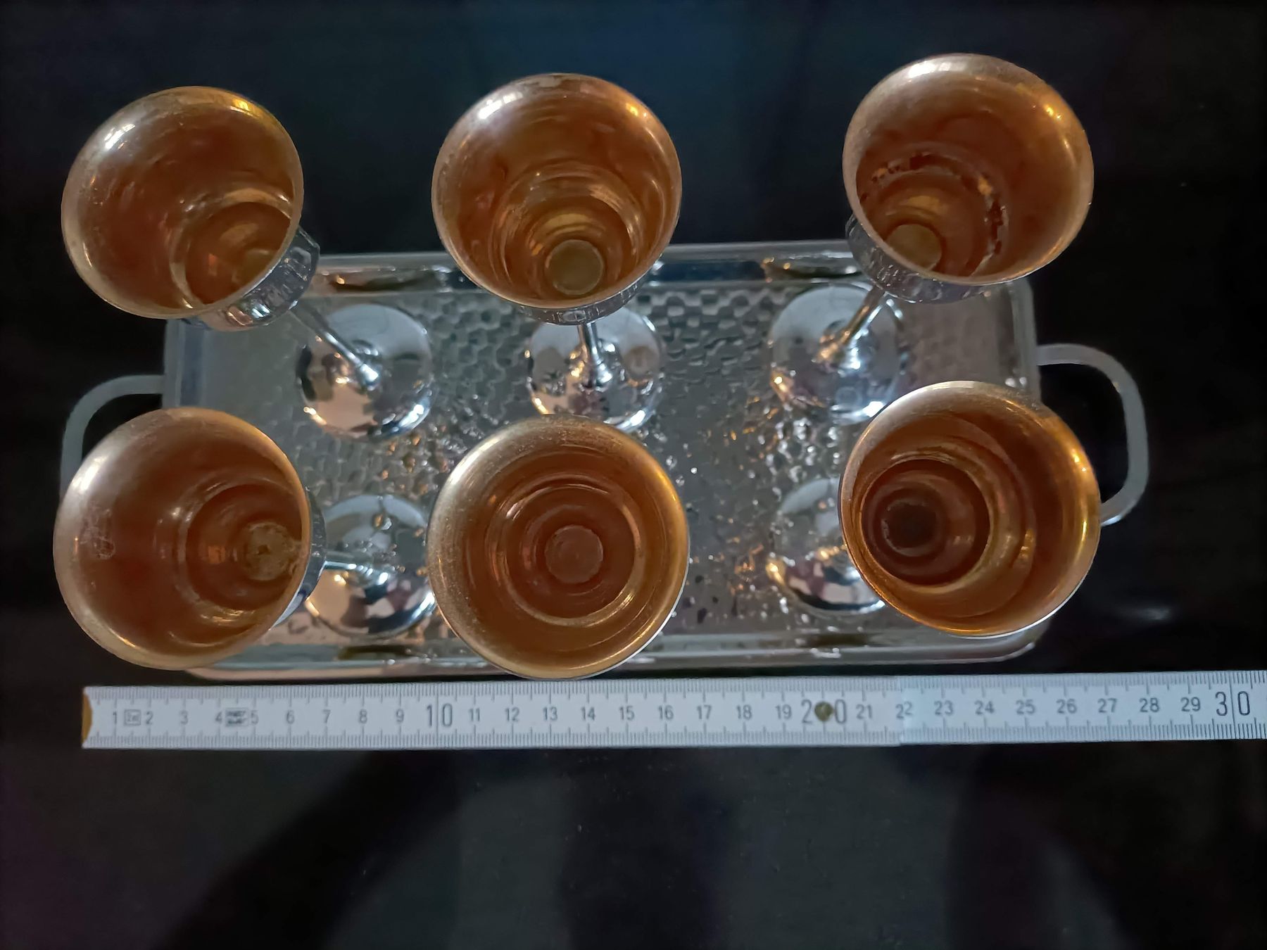 Geschirrsets: 6 sehr gut erhaltene Liquor Becherchen – Gebraucht aus Stansstad von Falcon-Crest 3