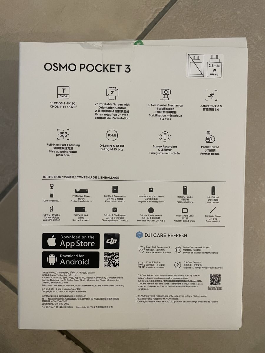 DJI Camcorder: Caméra DJI Osmo Pocket 3 Creator Combo état comme neuf – Neu und originalverpackt aus Courtételle von chl_kj2l 1