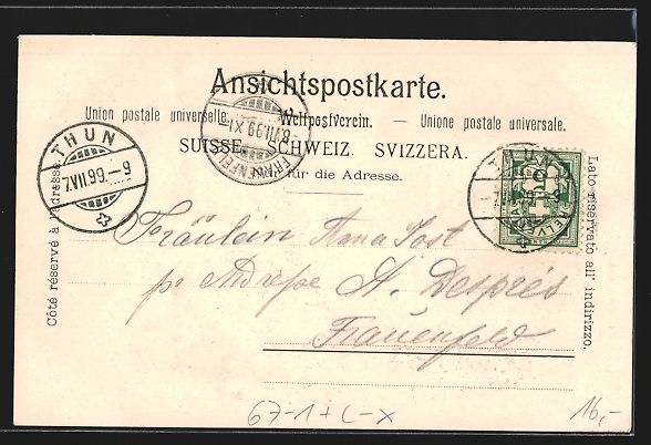 Cartoline postali: Thun, Gewerbe-, Industrie, landw. Ausste – Usato da Berlin venduto da bartko-reher 1