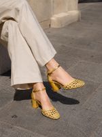 Sandales dorées en cuir La Redoute - taille 41