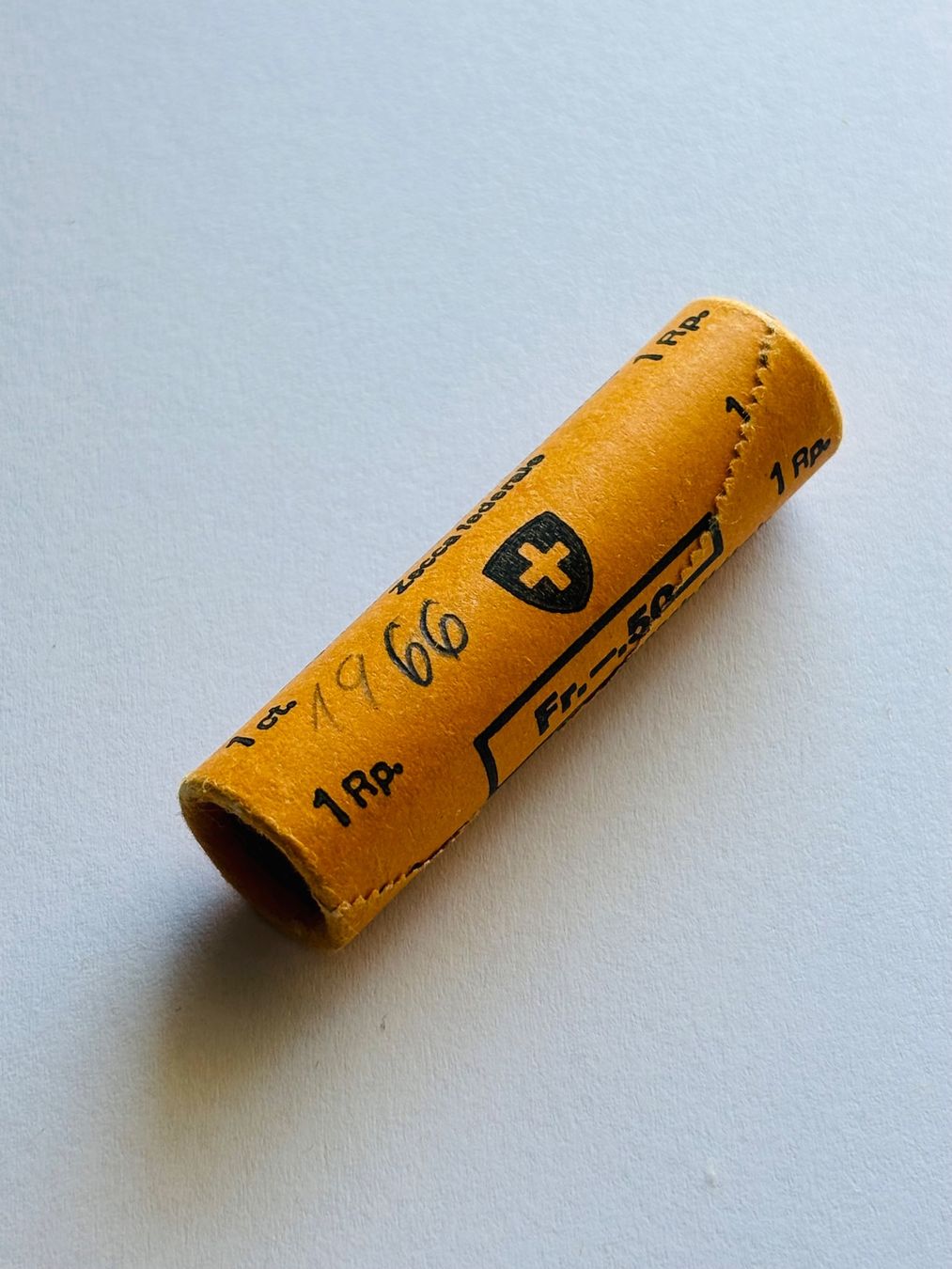 Alle Münzen: 1966 Rolle 1 Rappen Original Verpackung Kat. 100.- – Neu und originalverpackt aus Müswangen von buyin