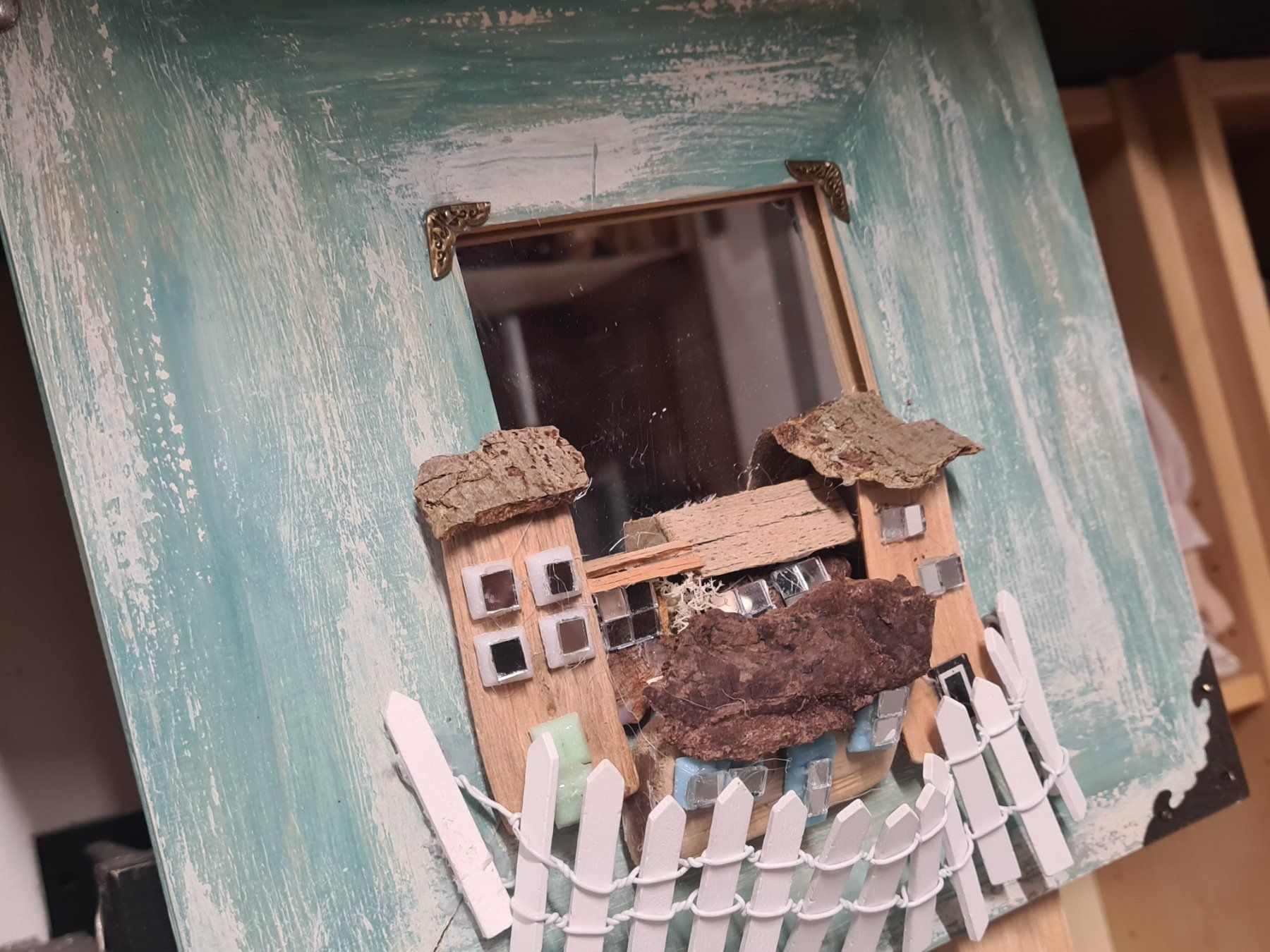 Guardaroba: Hand gefertigtes Schlüsselbrett, 25x25cm – Nuovo e nell'imballaggio originale da Amriswil venduto da kleindeko
