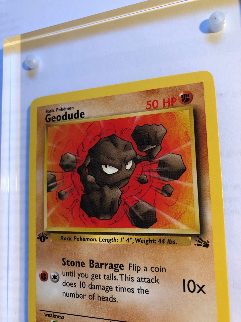 Sammelbilder & Trading cards: Geodude 1st Fossil - MINT - ab 1.- – Gebraucht aus Giubiasco von dan_pr8b 3