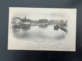 Postkarte Soissons Frankreich nach Samstagern 1900  (V803)