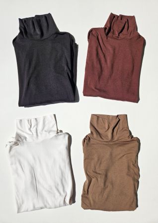 4 Stk. Uniqlo "Thermo" Rollkragen Shirts Langarm Grösse S/M