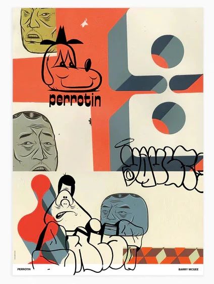 Grafiken & Lithographien: Barry McGee, Fuzz Gathering, 2021 Offset lithograph on wove – Neu und originalverpackt aus Chêne-Bougeries von CollectorGVA 3