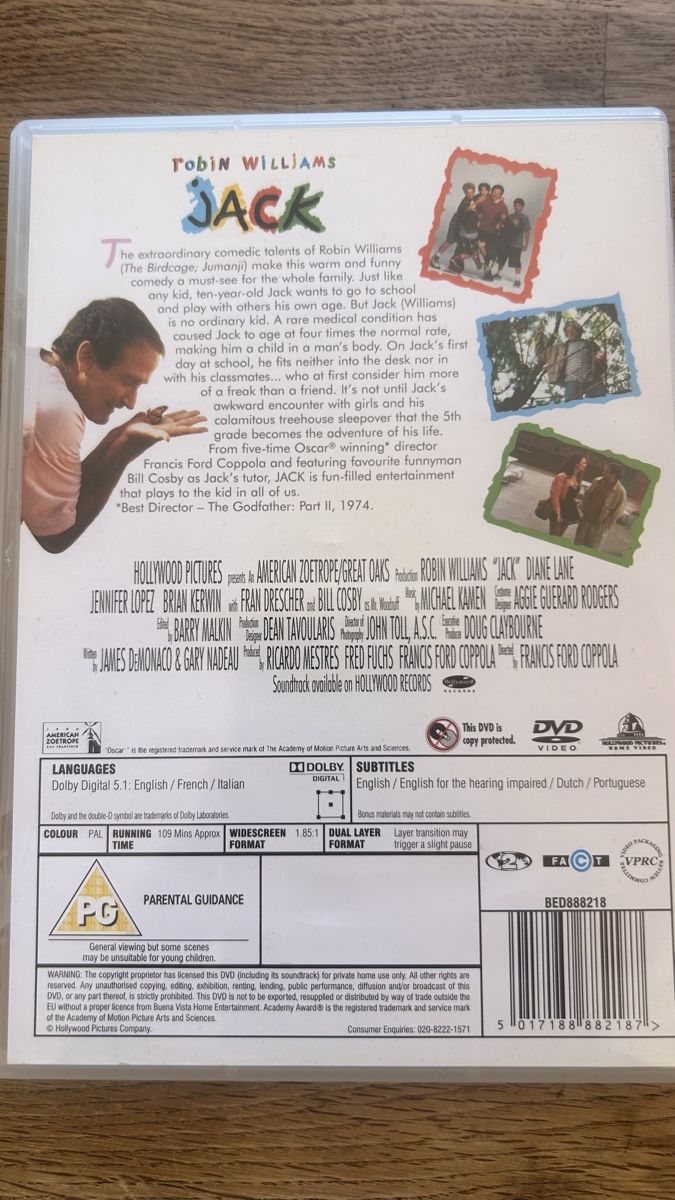 Alle DVDs: Robin Williams - Jack (DVD) – Gebraucht aus Lugano von bad_2t9b 1