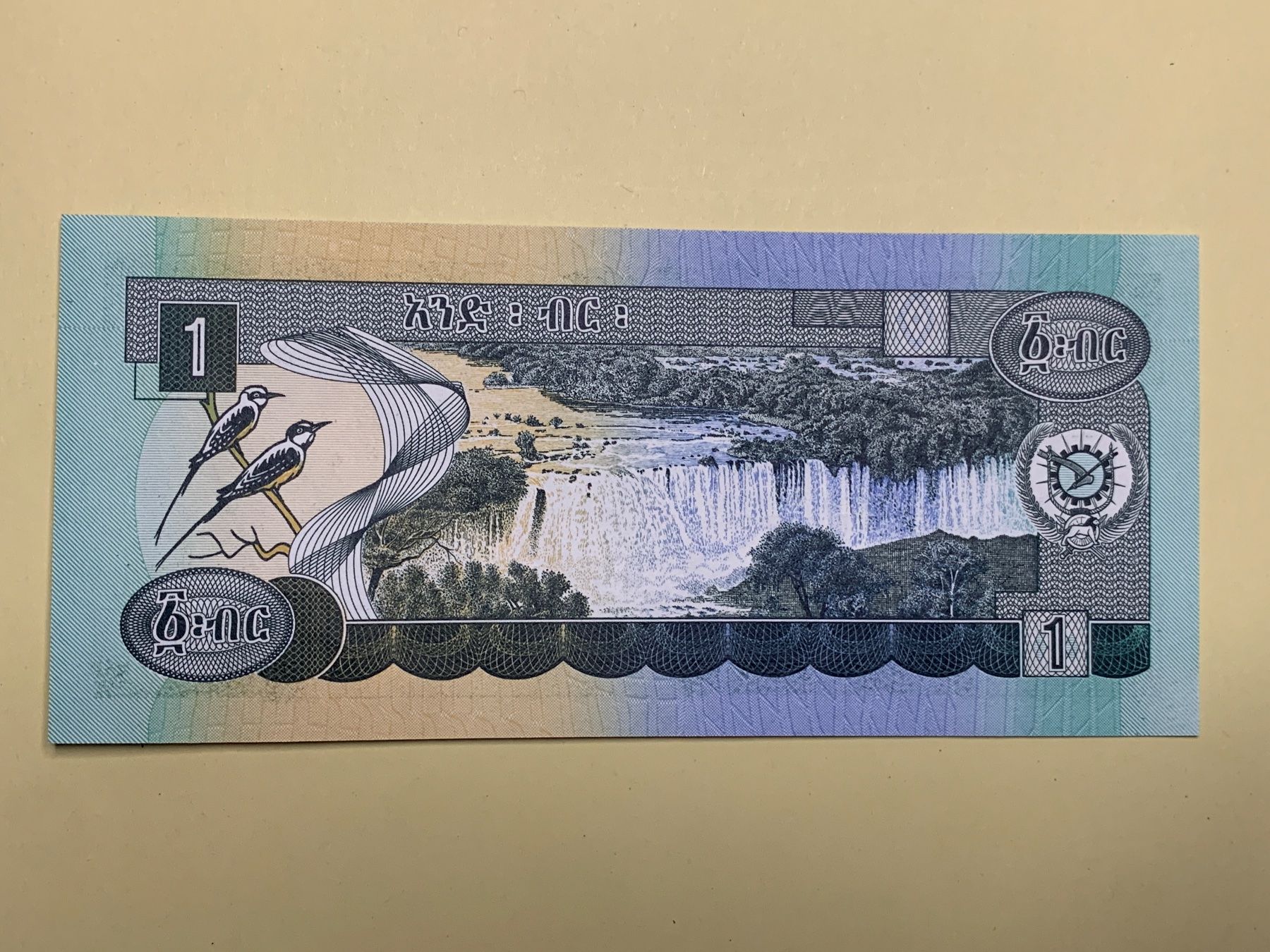 Banconote: ETHIOPIA - 1 Birr 1976 - Stempelfrisch / Non circulé – Usato da Le Lignon venduto da Trikles 1