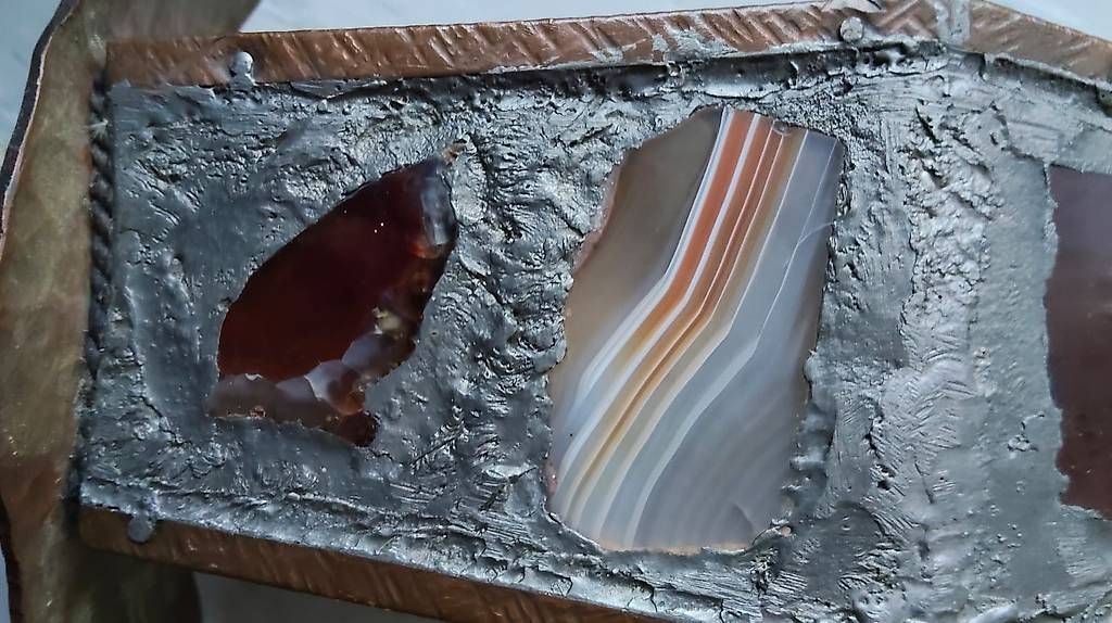 Lampade: Handgemachte Edelstein-Lampe – Usato da Bülach venduto da Bella92 1