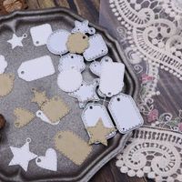 Stanzschablonen-Set kleine Anhänger mit "genähtem" Rand Neu
