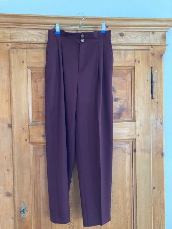 Zara Burgundi Stoffhose  Taille S