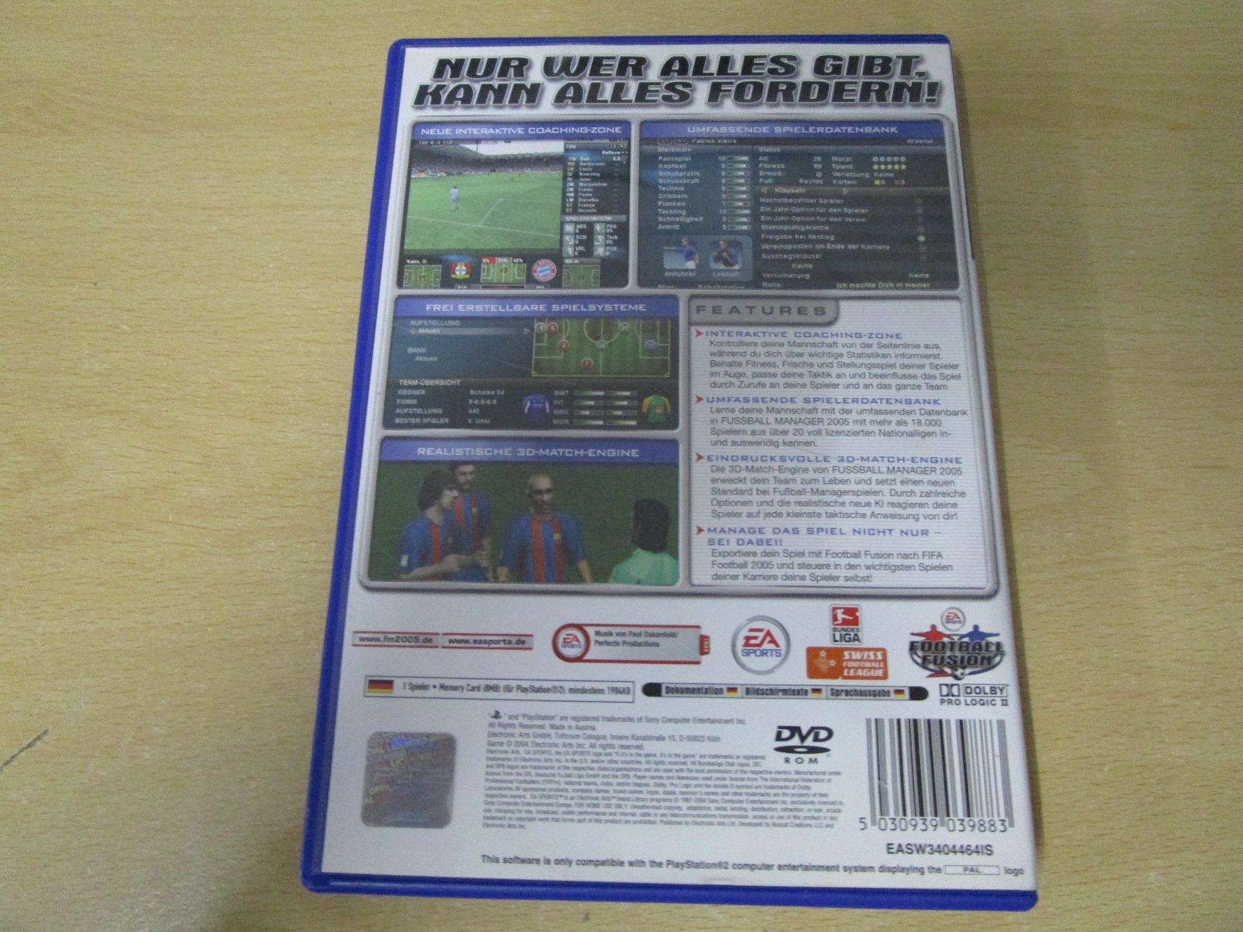 Sony Giochi: Fussball Manager 2005 Sony Playstation 2 PS2 – Usato da Goldau venduto da agestuffer 1