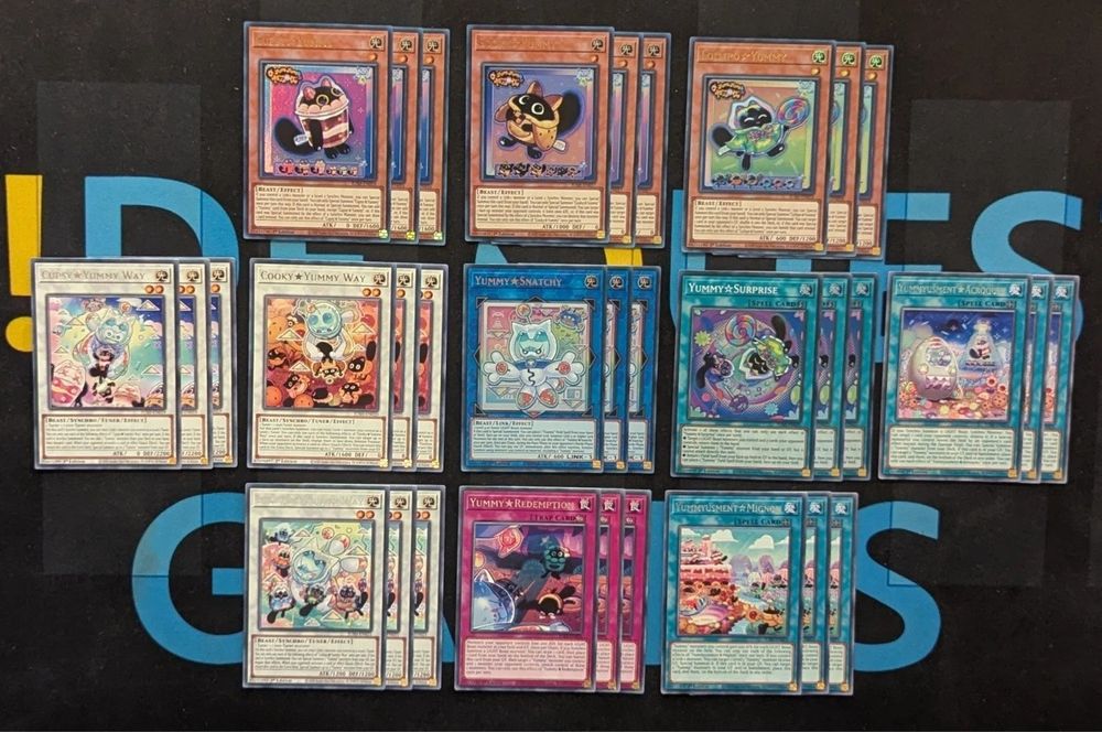 Yummy Komplett Deck Core 33 Karten Konvolut JUSH Justice Hun (Neu und ...