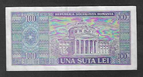 Banconote: Romania  100  Lei  Gebraucht  95 %  AU – Usato da Gordola venduto da coinsandnotes 1
