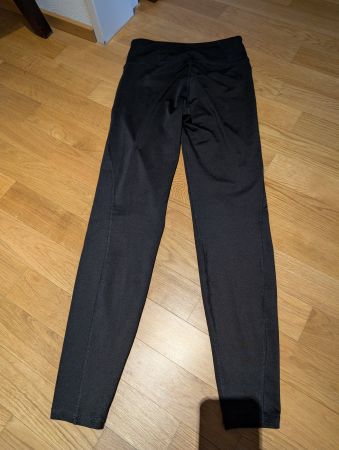 Schwarze Sport Leggings, Damen, Grösse 34