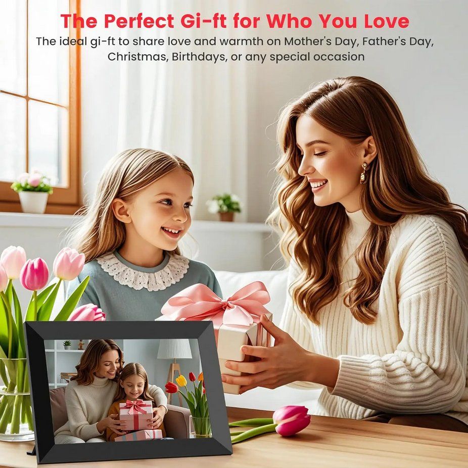 Cornici: Digitaler Bilderrahmen Frameo 10.1" WiFi 32GB IPS Touch – Nuovo e nell'imballaggio originale da Genève venduto da Lotus-18 9