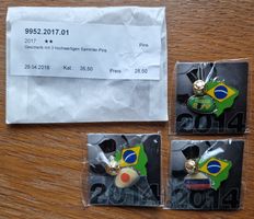 3 Pins zur WM 2014 in Brasilien