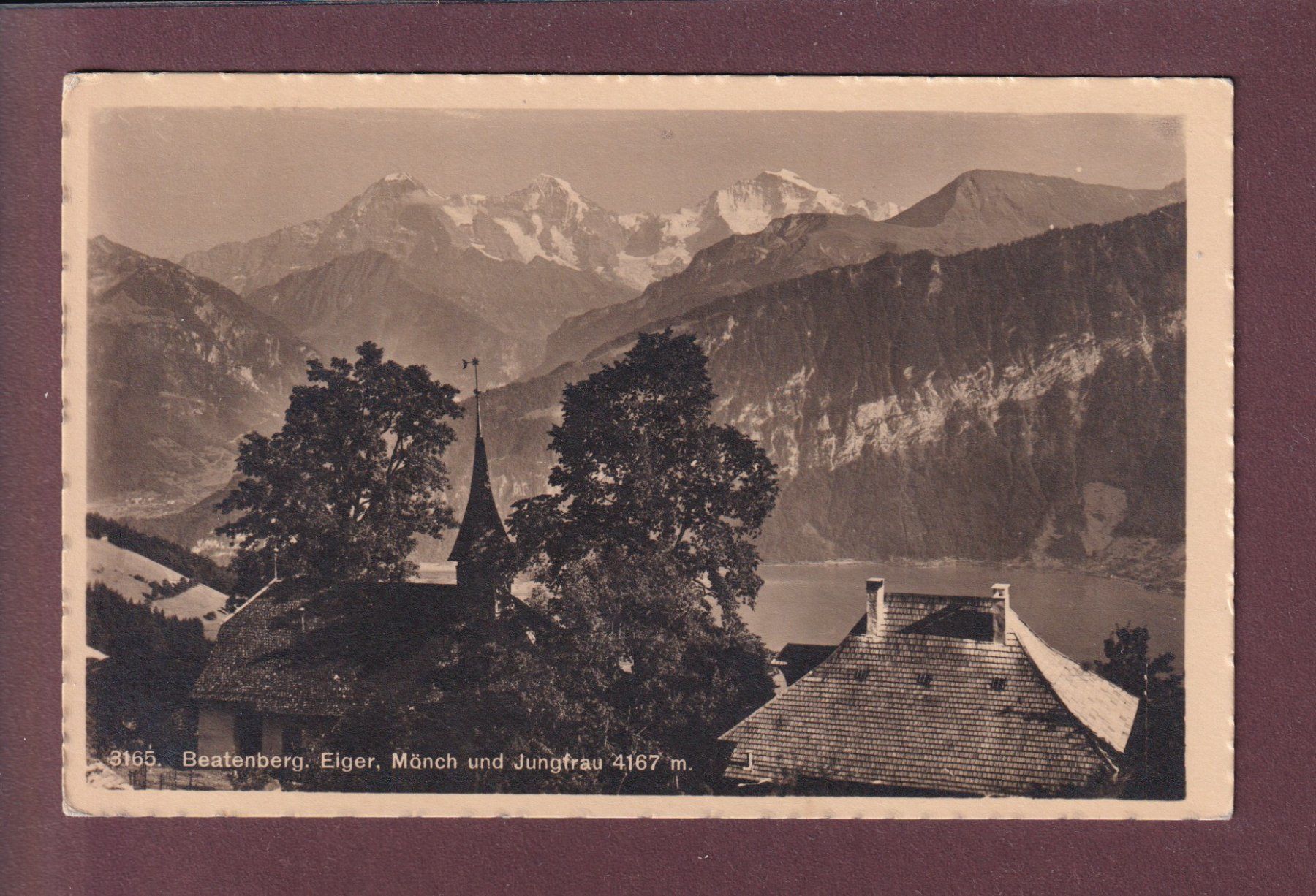 Cartoline postali: BEATENBERG - 1916 – Usato da Pully venduto da nicecards