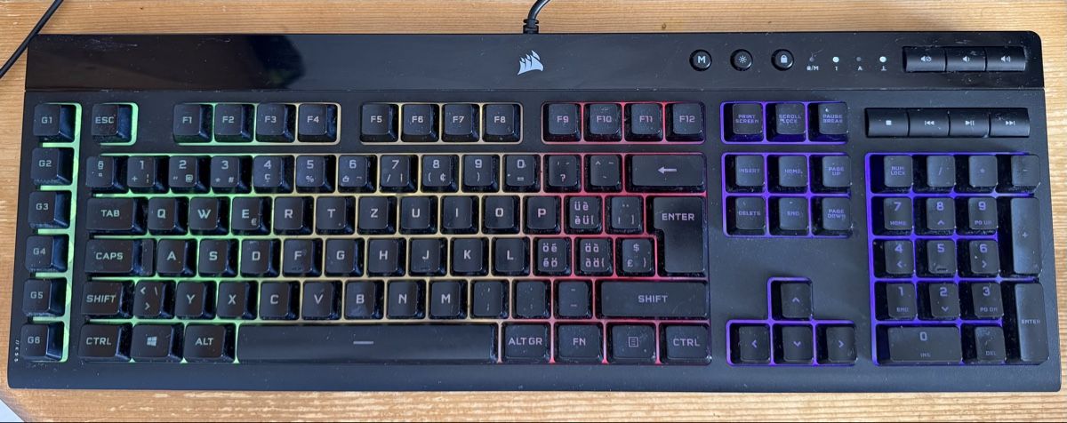 Corsair Tastaturen: Clavier CORSAIR K55 RGB PRO gaming – Gebraucht aus Crans-Montana von thi_77wm