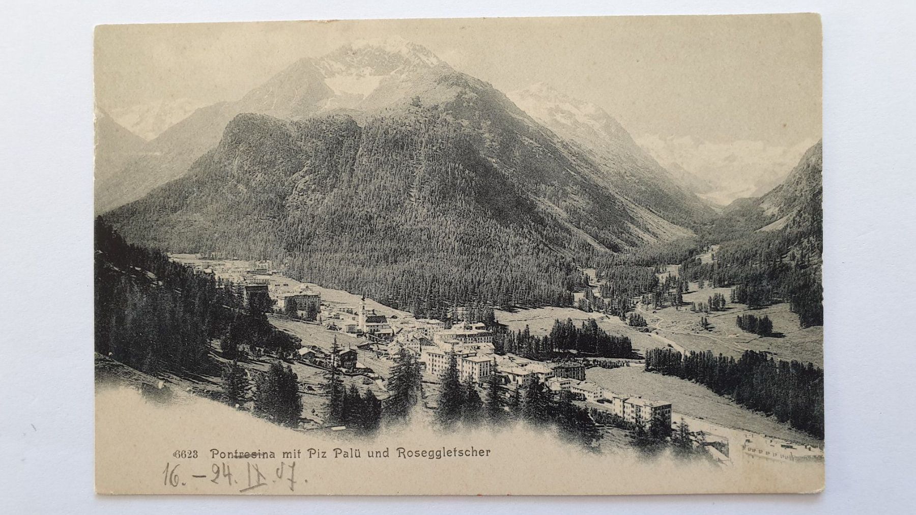 Ansichtskarten: Pontresina. Oberengadin. Graubünden. 3 Ansichtskarten. – Gebraucht aus Goldach von armando_r 2