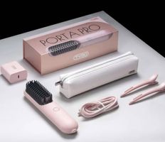 TYMO PORTA PRO Set von TYMO, Haar Glätter Bürste, pink