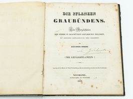 Antiquarisches Buch "Botanik Graubünden" - 1839 - Ref. 06/25