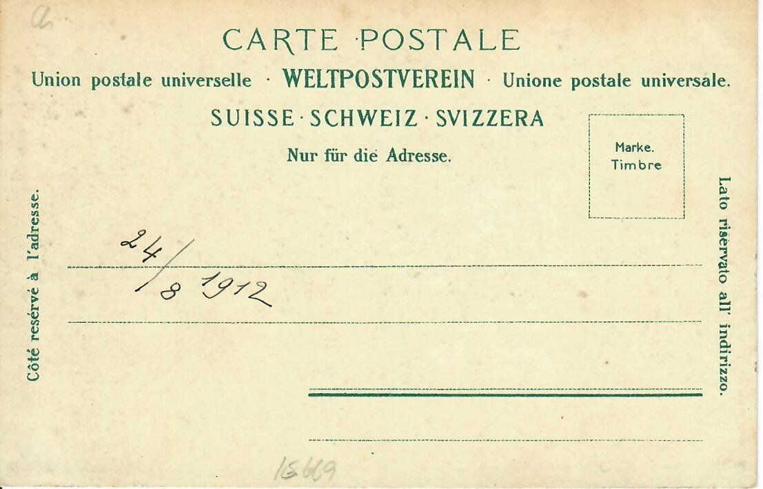 Cartoline postali: Val Bregaglia - Soglio – Usato da Hochdorf venduto da Ziegel-16 1
