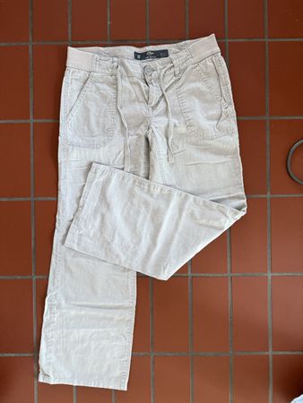 s.Oliver Damen Sommerhose Leinen Bootcut Gr. 34/30