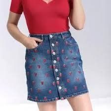 Röcke: NEU Minirock HellBunny, Strawberry Denim, Gr. L – Neu (gemäss Beschreibung) aus Urtenen-Schönbühl von isastyle