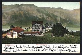 AK Giessbach, Hotel Schweibenalp, 1919