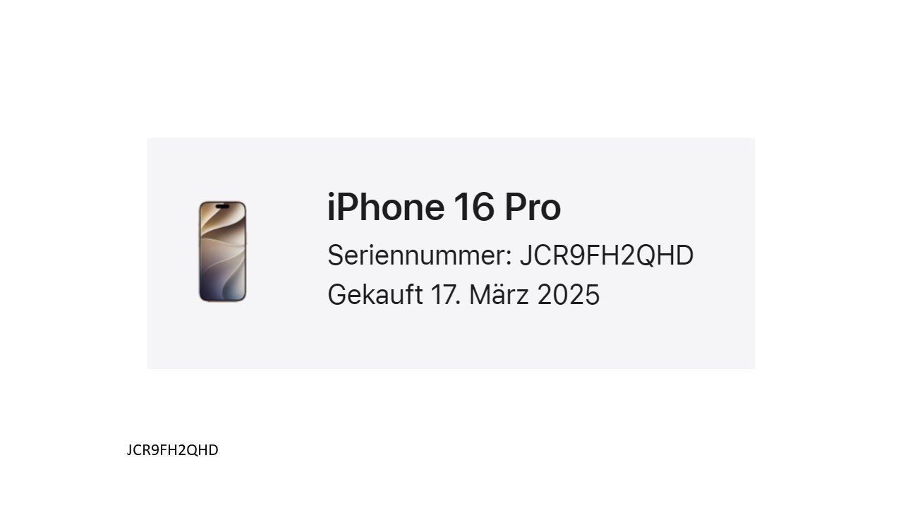 Apple Telefoni cellulari / Smartphones: iPhone 16 Pro / DEFEKT – Difettoso da Meisterschwanden venduto da Discus0 3