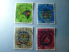 1980 Pro Patria Handwerkerschilder B186-B189