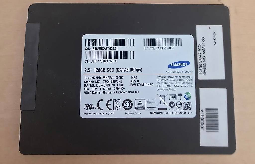 Harddisks: Samsung 128GB SSD  – Gebraucht aus Basel von Junior_Store