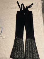 VintageBlack Ski Pants with Braces - Winter Ready! Size Smal