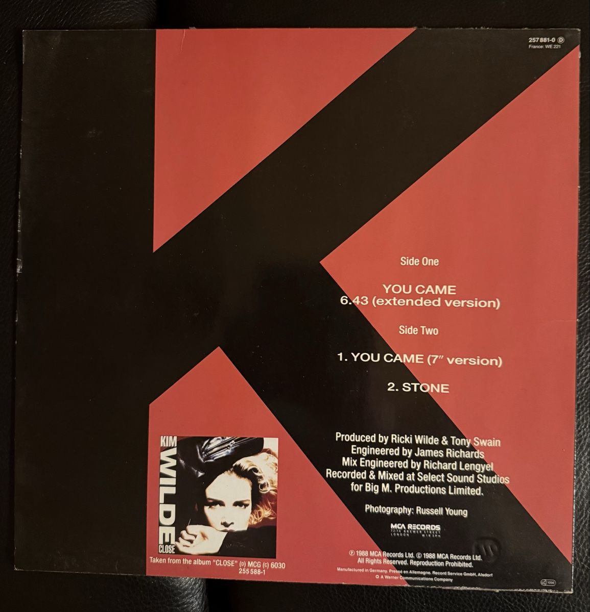 Dischi in vinile: Kim Wilde - You Came Maxi Single Schallplatte – Usato da Goldach venduto da Donpancho 2