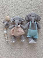 Kuscheltier Elefant / Nuggikette Elefant