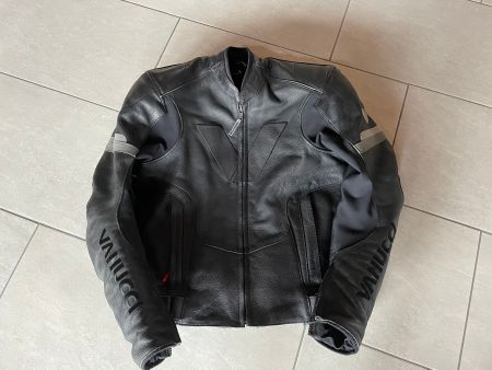 Vanucci Herren Motorrad-Lederjacke Grösse 46