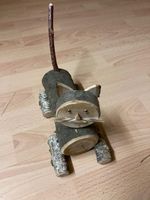 Katze aus Holz, Handarbeit