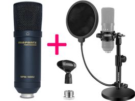 Marantz Pro MPM-1000U SET Mik.+Ständ.+POPFilt. NEU+GARANTIE!