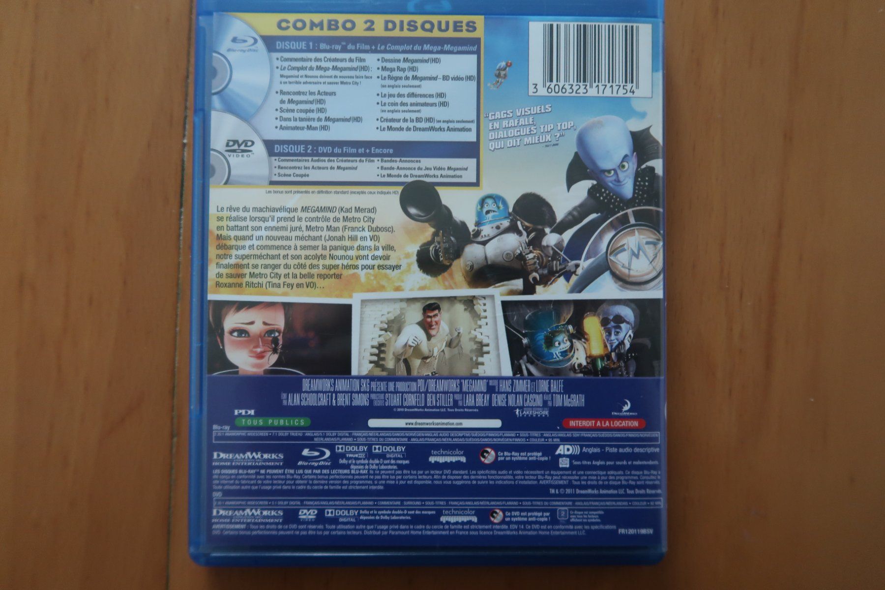 Tutti i DVDs: Blu-ray DVD        MEGAMIND Français Anglais – Usato da Porrentruy venduto da tupatup 4