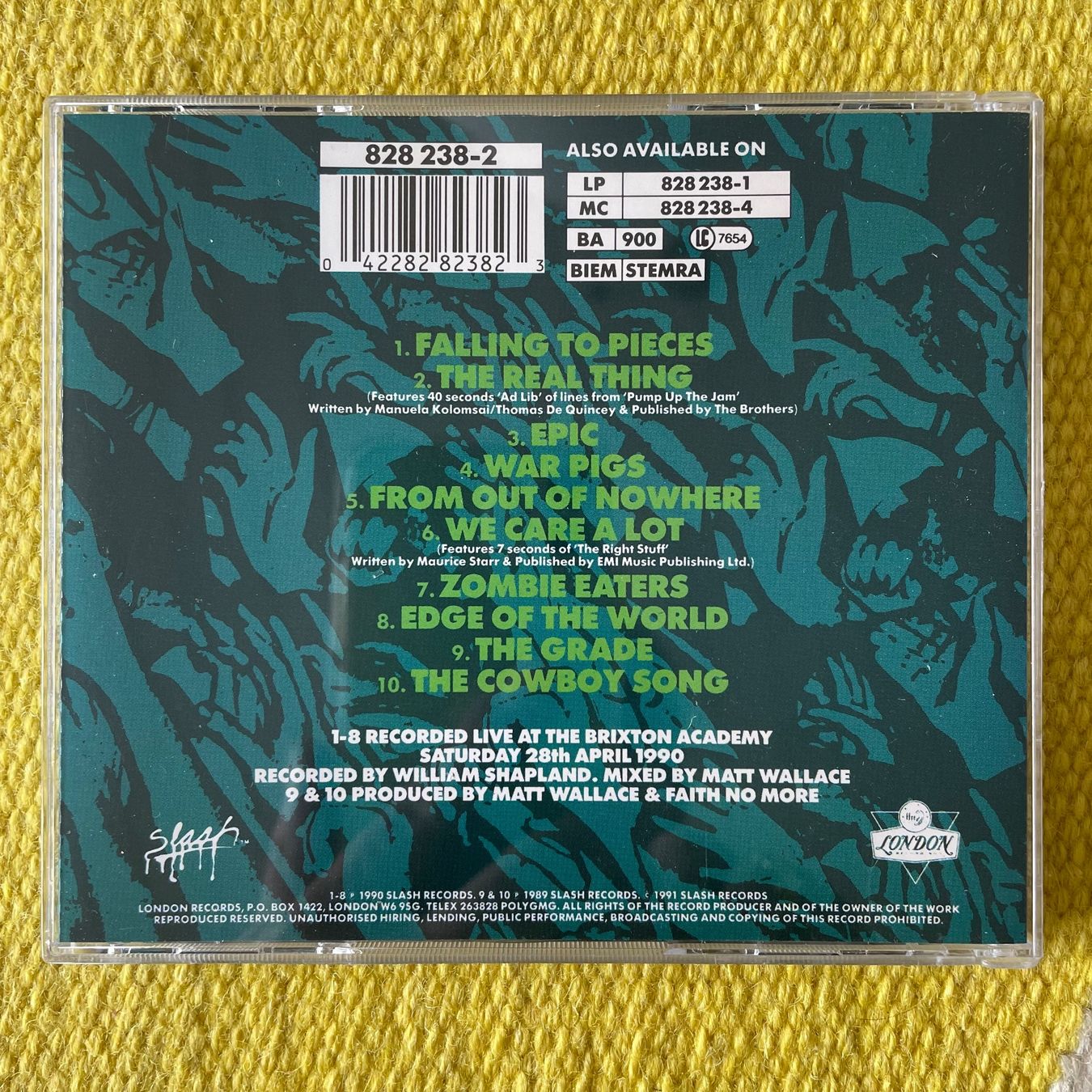 CD: FAITH NO MORE-LIVE BRIXTON ACADEMY – Usato da Rorschacherberg venduto da CD-Roli 1