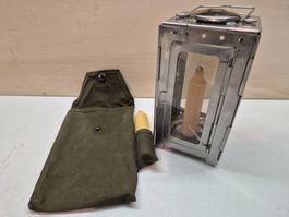 Faltlaterne, Sack mit Druckknopf, 2 Kerzen, Einsatzbereit