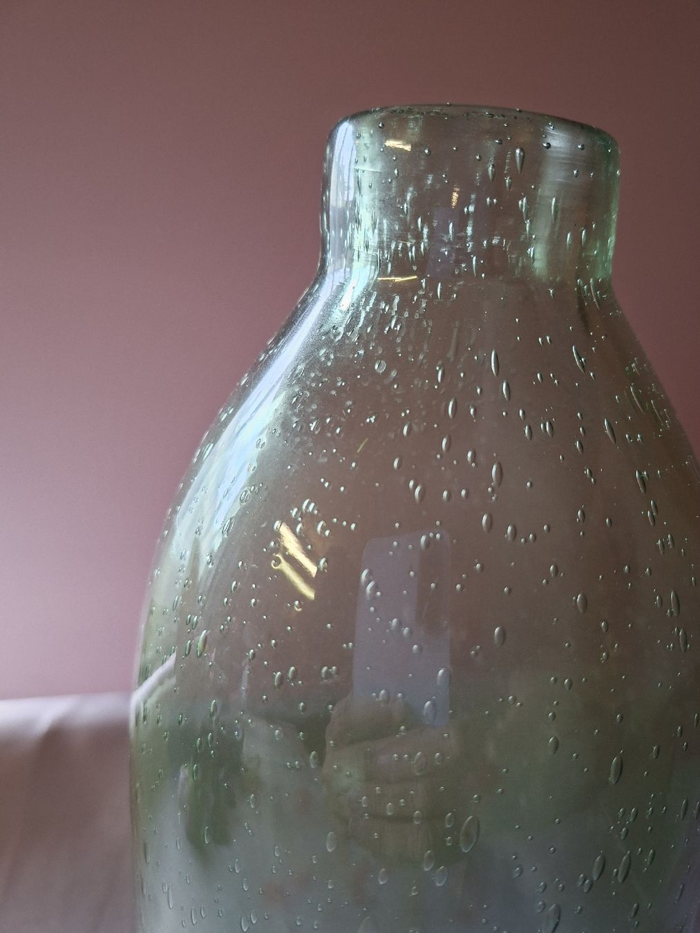 Vase & Récipients: neu: Glas Vase grün mit Bubbles – Neuf (Voir description) à Nassen par verrueckt 2