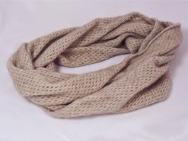 Possum Rundhalstuch - Wabenmuster beige