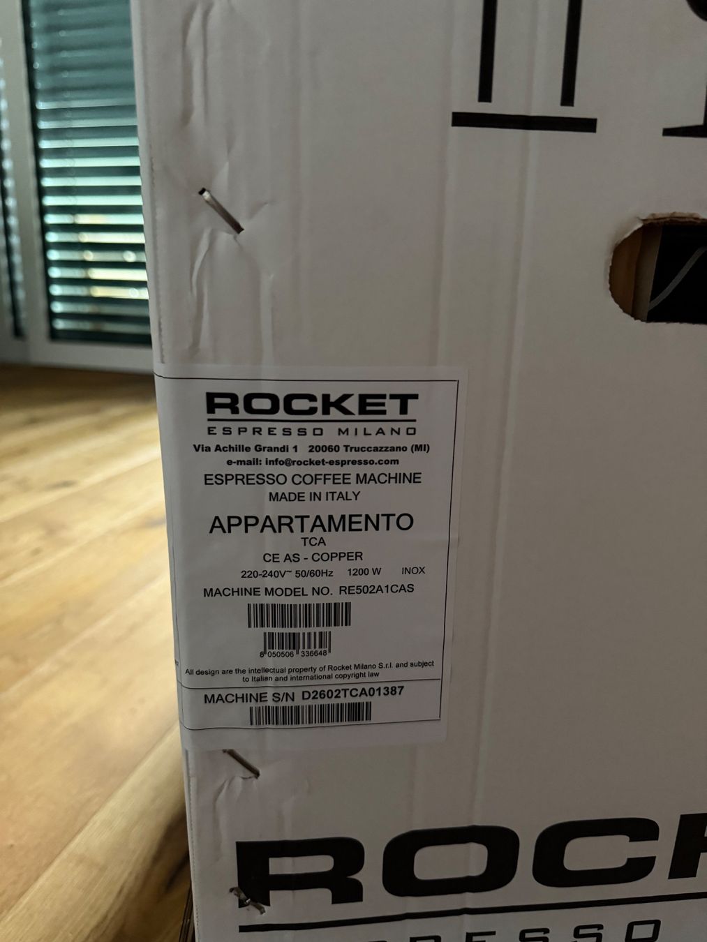 Rocket Macchine per caffè & Macchine per espresso: Neue Rocket Appartamento TCA – Nuovo e nell'imballaggio originale da Weiningen TG venduto da Cycling02 4