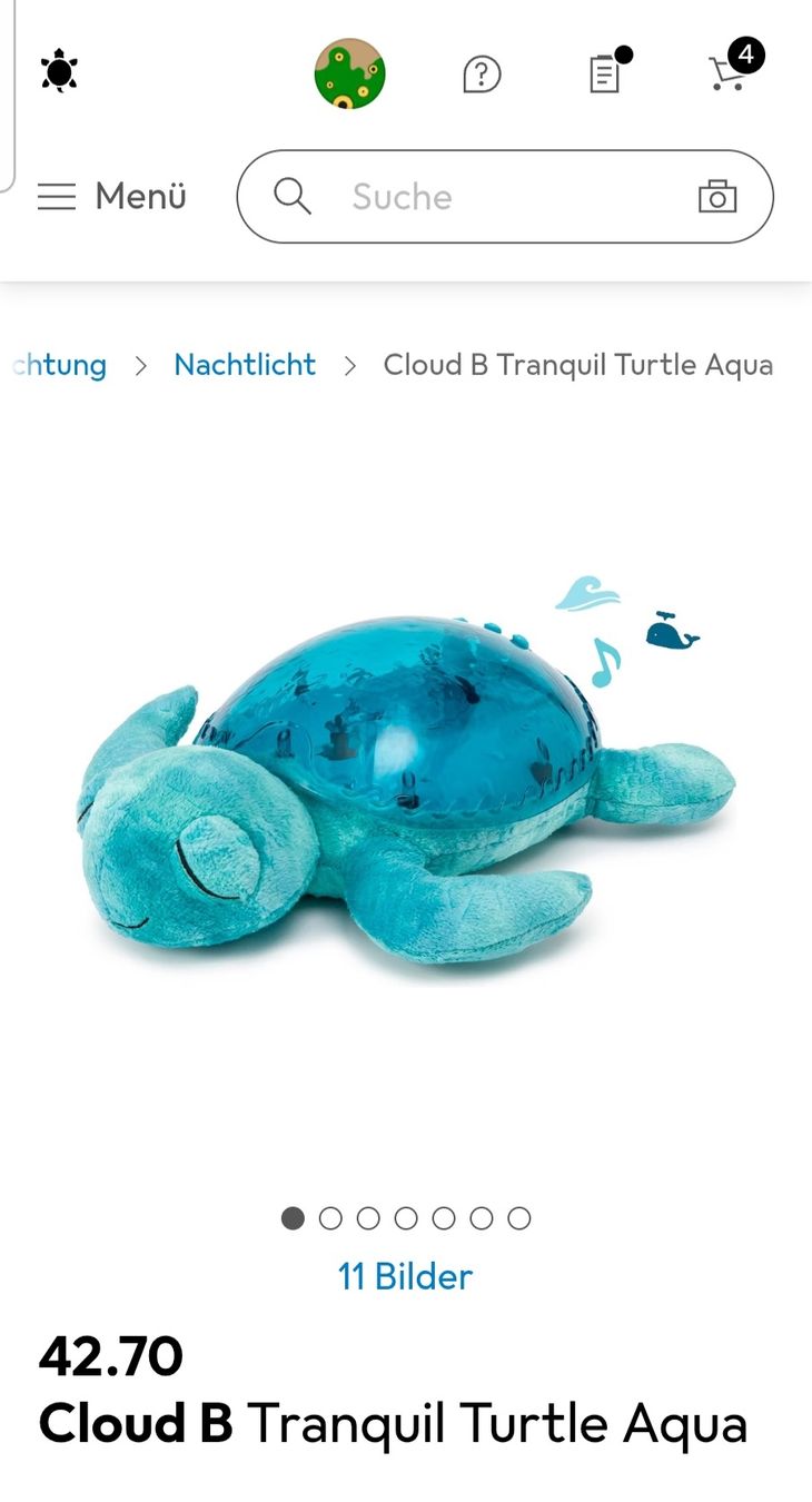 Lampes: Tranquil Turtle Nachtlicht – D'occasion à Zürich par Kris8050 5